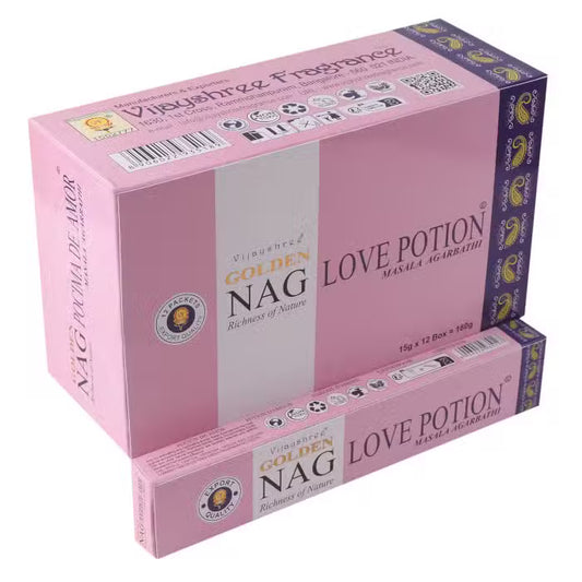 Golden Nag Incense – Love Potion (15g)