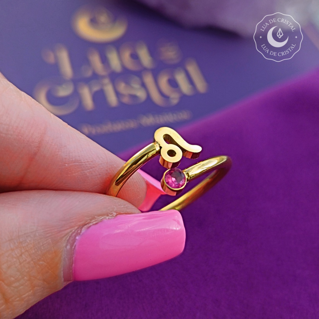 Anéis dos Signos Banhados a Ouro 18k - Produto Best Seller🥇