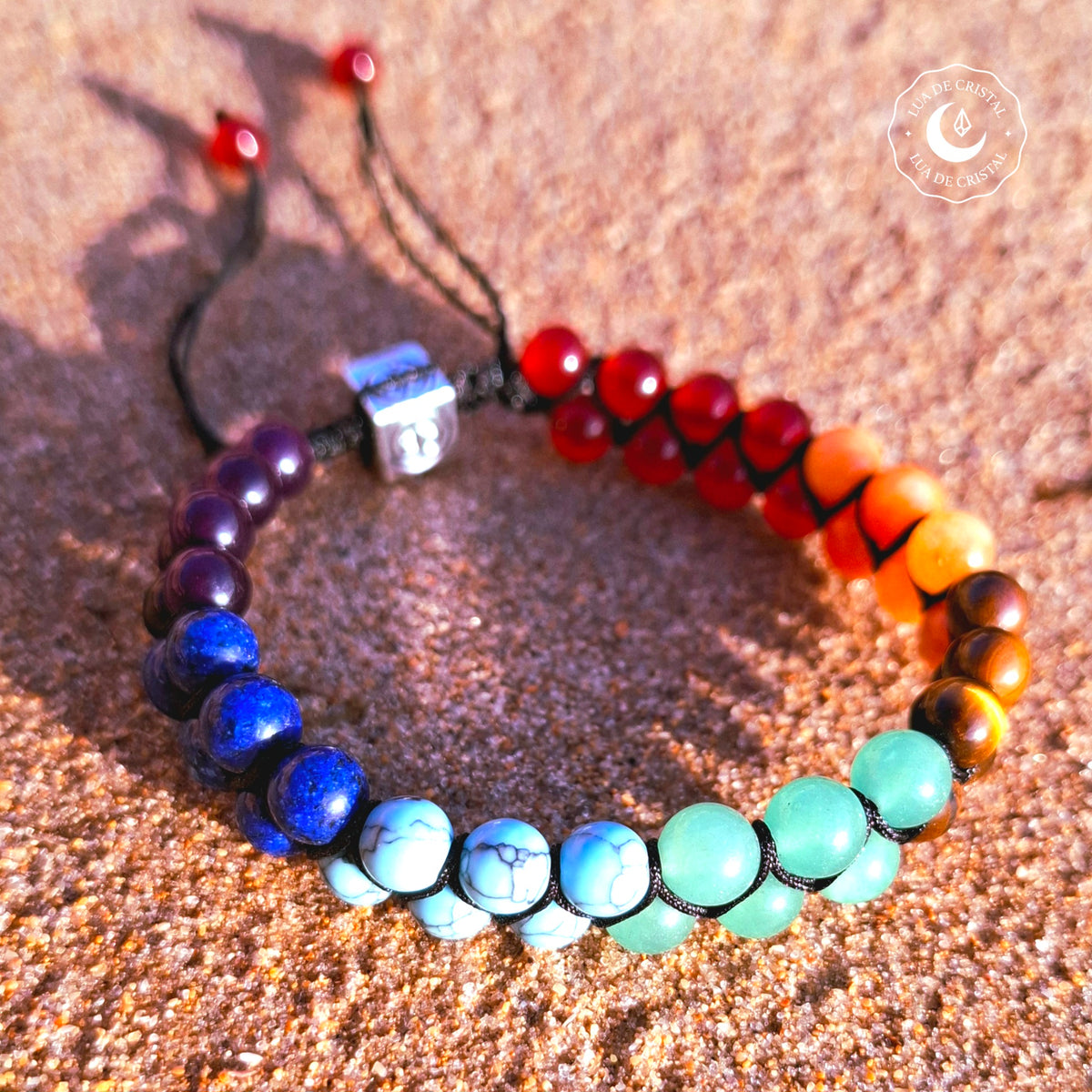 Pulseira dos 7 Chakras - Equilíbrio e Boa Sorte